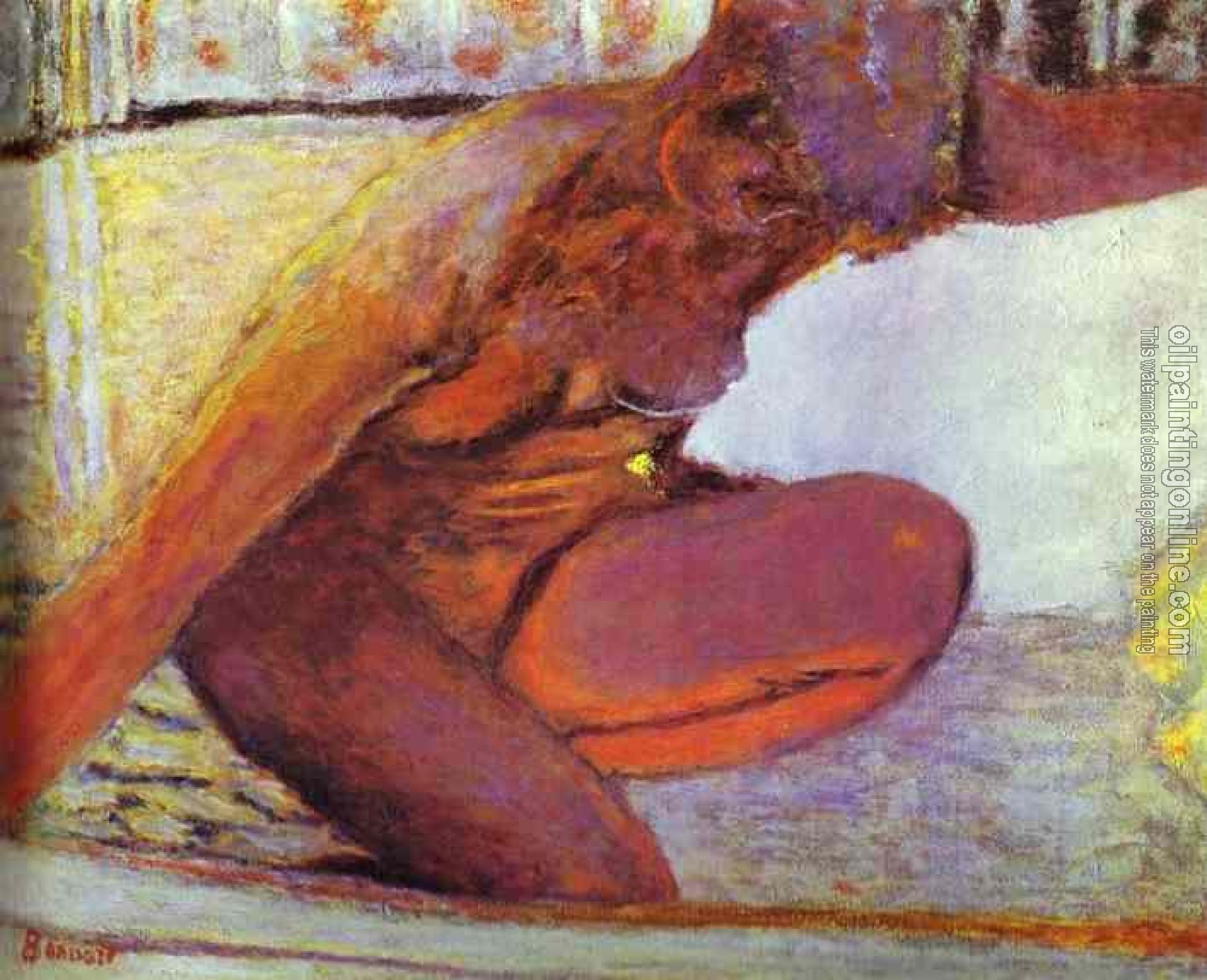 Pierre Bonnard - Nude in the Bathtub